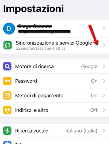 Gestione Password Google Smartphone e Tablet 2